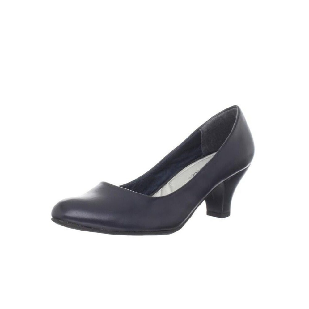 Easy Street Womens 10 M New Navy Blue Faux Leather Fabulous Pumps Heels NIB ID7